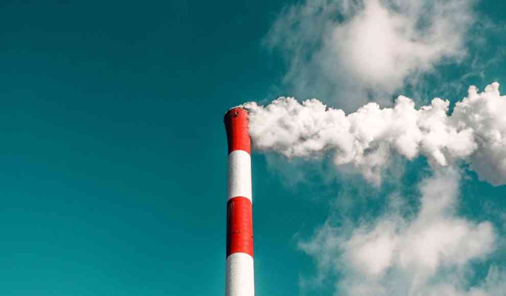 CO2-Emissionen einer Industrieanlage