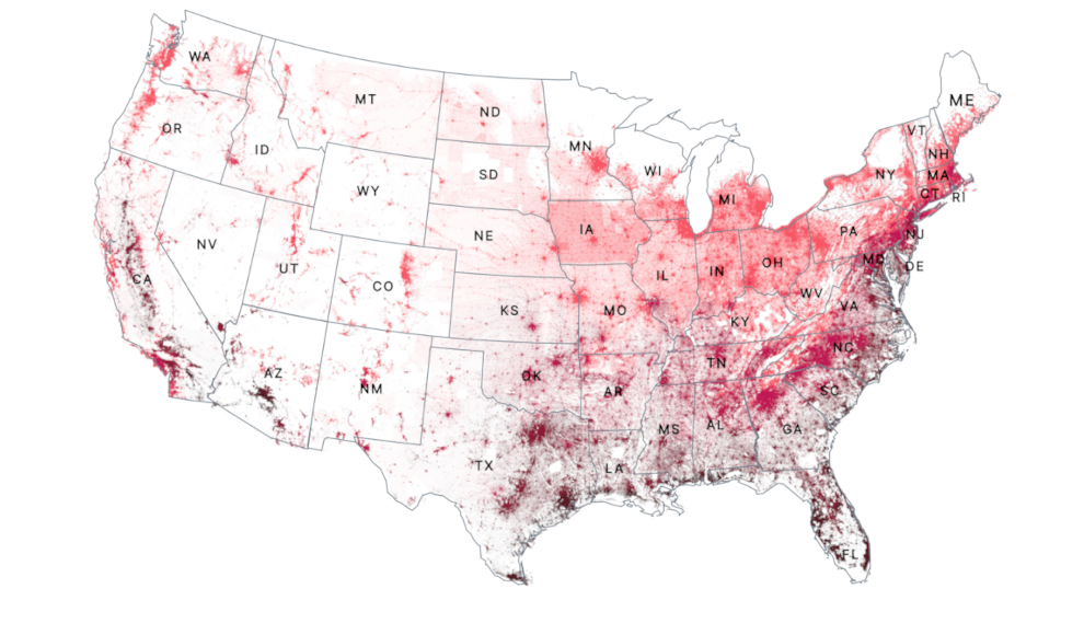 Extremhitzegürtel in den U.S.A.