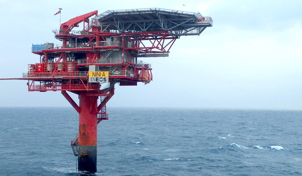 Ölfeld Nini in der Nordsee