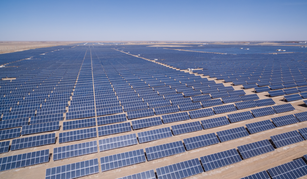Solarzellen in der Sahara 