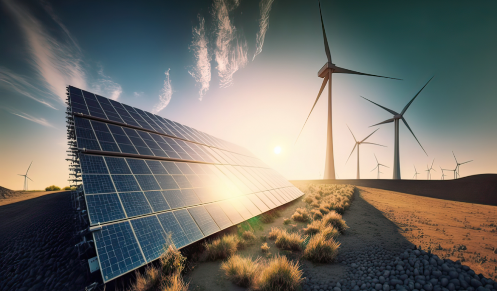 Stromproduktion mit erneuerbaren Energien