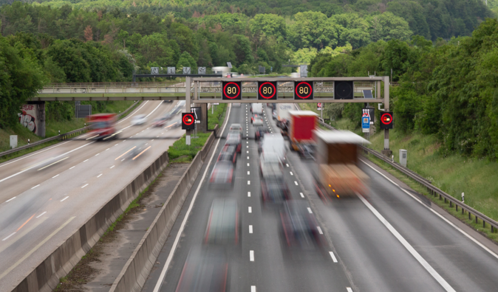 Autobahn mit Tempolimit