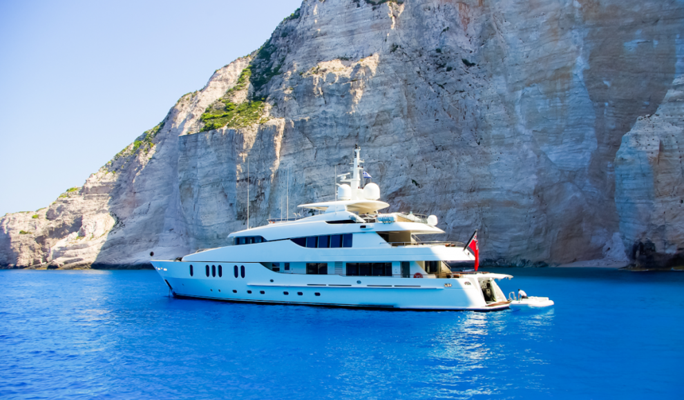 Hohe CO₂-Emissionen durch Yacht