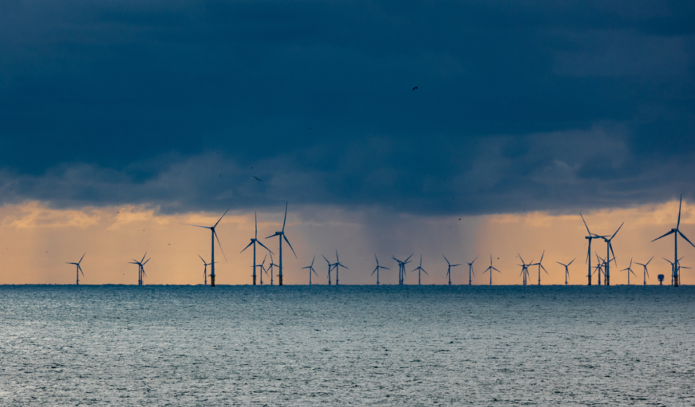Offshore-Windpark in Nordsee vor Deutschland