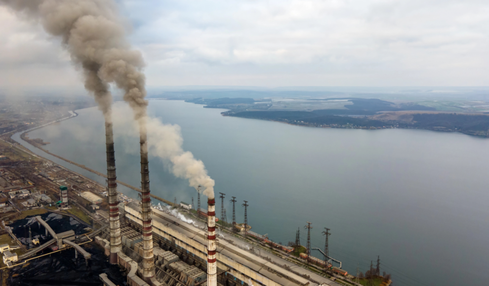 CO₂-Emissionen eines Kohlekraftwerks