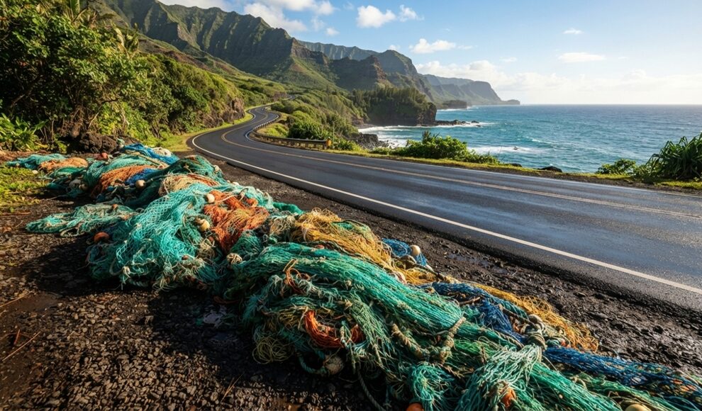 Hawaii baut Straßen aus alten Fischernetzen und Plastikmüll