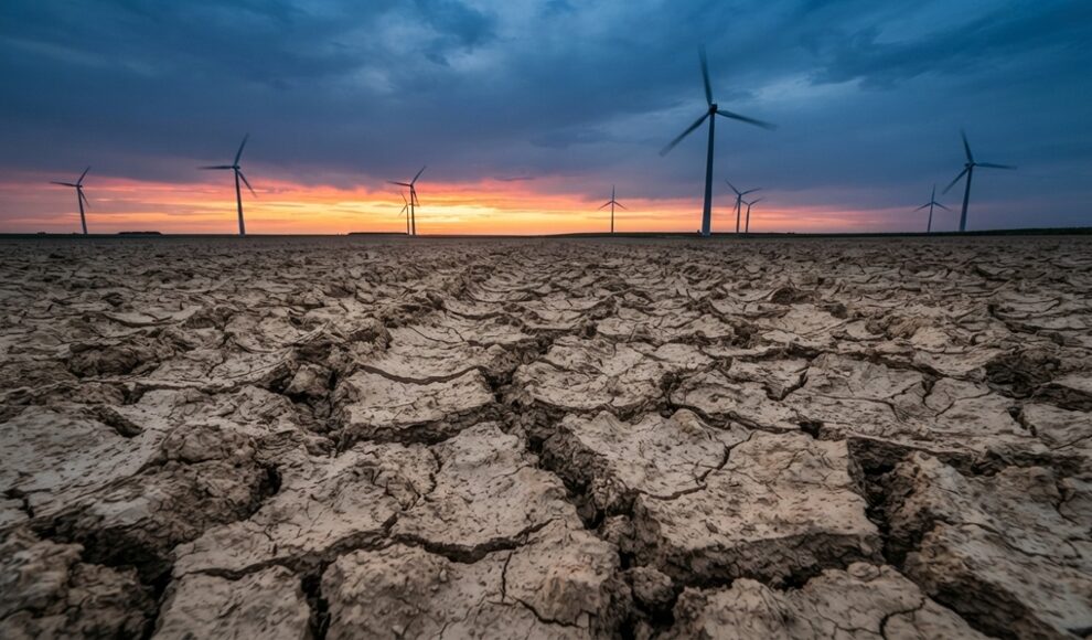Windräder können nachts den Boden erwärmen und austrocknen